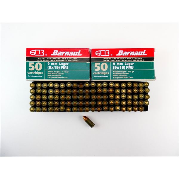 BARNAUL 9MM LUGER AMMO LOT