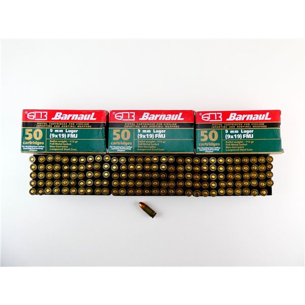 BARNAUL 9MM LUGER AMMO LOT