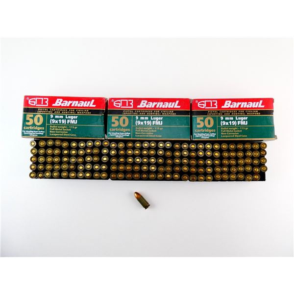 BARNAUL 9MM LUGER AMMO LOT