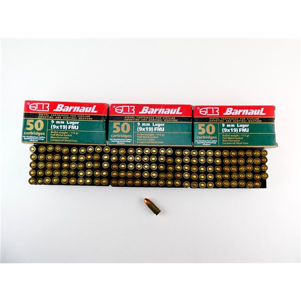 BARNAUL 9MM LUGER AMMO LOT