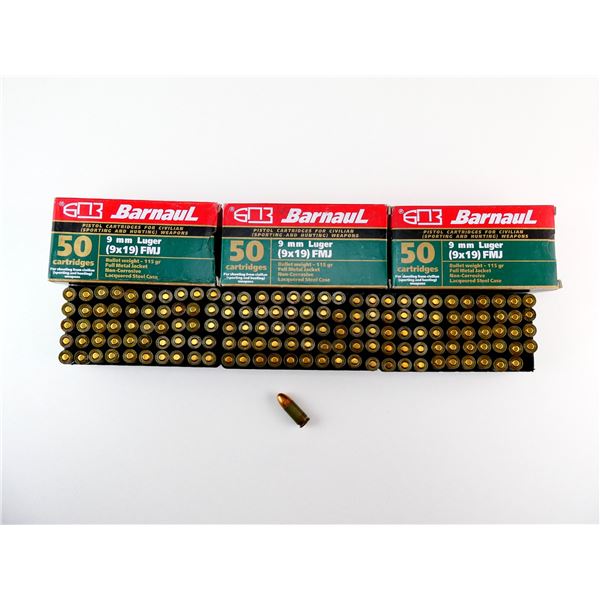 BARNAUL 9MM LUGER AMMO LOT