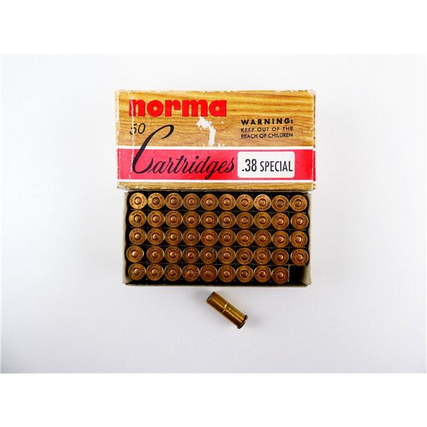 NORMA .38 SPECIAL AMMO LOT