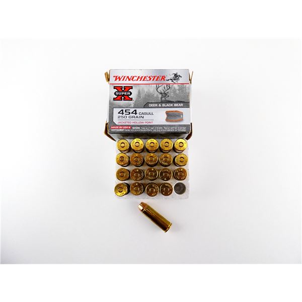 WINCHESTER .454 CASULL AMMO LOT