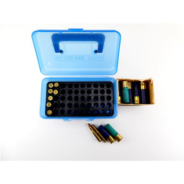 ASSORTED 16 GAUGE 2 3/4" SHOT SHELL AMMO / NON-PRIMED BRASS CASES AND DUMMY RND LOT