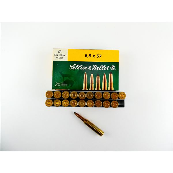 SELLIER & BELLOT 6.5X57MM AMMO LOT