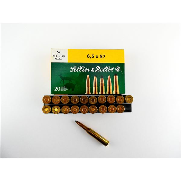 SELLIER & BELLOT 6.5X57MM AMMO LOT