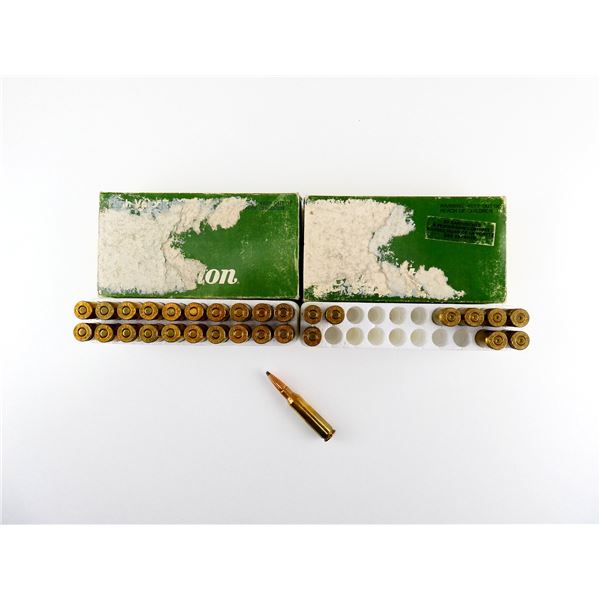REMINGTON 7MM-08 REM AMMO AND NON-PRIMED BRASS CASES LOT