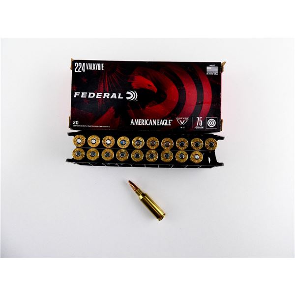 FEDERAL .224 VALKYRIE AMMO LOT