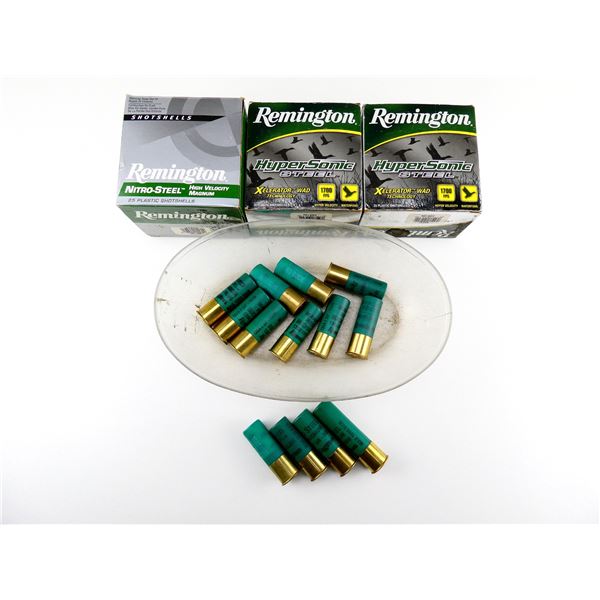 ASSORTED REMINGTON 12 GAUGE 2 3/4" / 3" AND 3 1/2" SHOT SHELL AMMO LOT