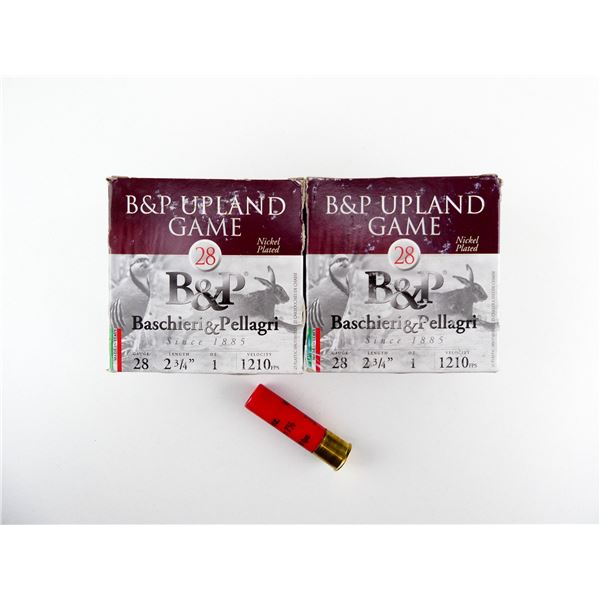 BASCHIERI & PELLAGRI 28 GAUGE 2 3/4" SHOT SHELL AMMO LOT