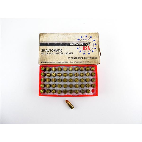 WINCHESTER .25 AUTO AMMO LOT