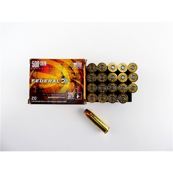 FEDERAL FUSION .500 SMITH & WESSON AMMO LOT