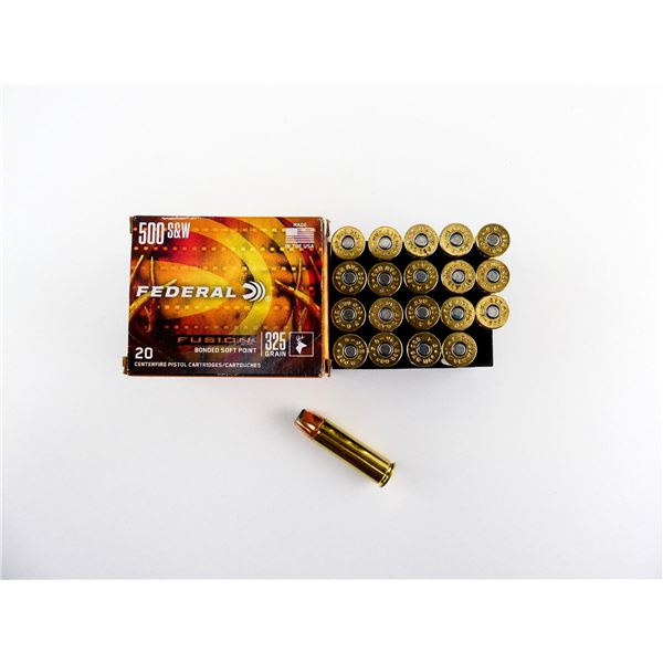 FEDERAL FUSION .500 SMITH & WESSON AMMO LOT
