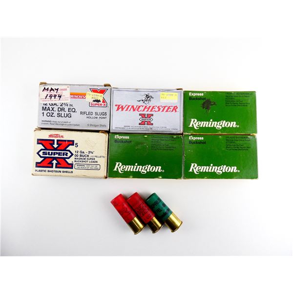 ASSORTED WINCHESTER AND REMINGTON 12 GAUGE 2 3/4" SHOT SHELL AMMO LOT