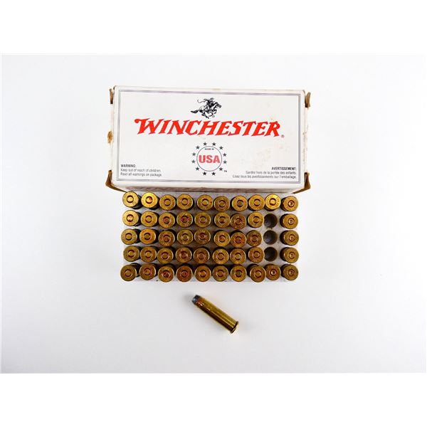 WINCHESTER .357 MAGNUM AMMO AND NON-PRIMED BRASS CASES LOT
