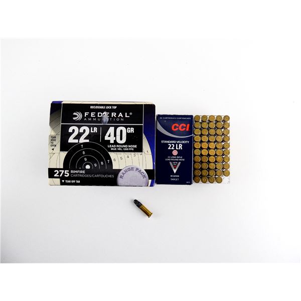 ASSORTED CCI AND FEDERAL .22 LR AMMO LOT