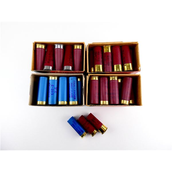 ASSORTED FEDERAL AND CHALLENGER 12 GAUGE 2 3/4" SHOT SHELL AMMO LOT