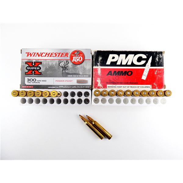 ASSORTED PMC AND WINCHESTER .300 WIN MAG AMMO LOT