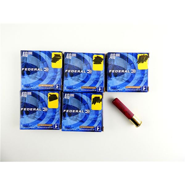 FEDERAL POWER0SHOK .410 GAUGE 2 1/2" SHOT SHELL AMMO LOT