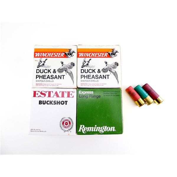 ASSORTED 12 GAUGE 2 3/4" SHOT SHELL AMMO LOT