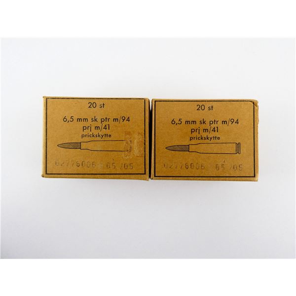 SWEDISH MILITARY 6.5X55 MAUSER AMMO LOT