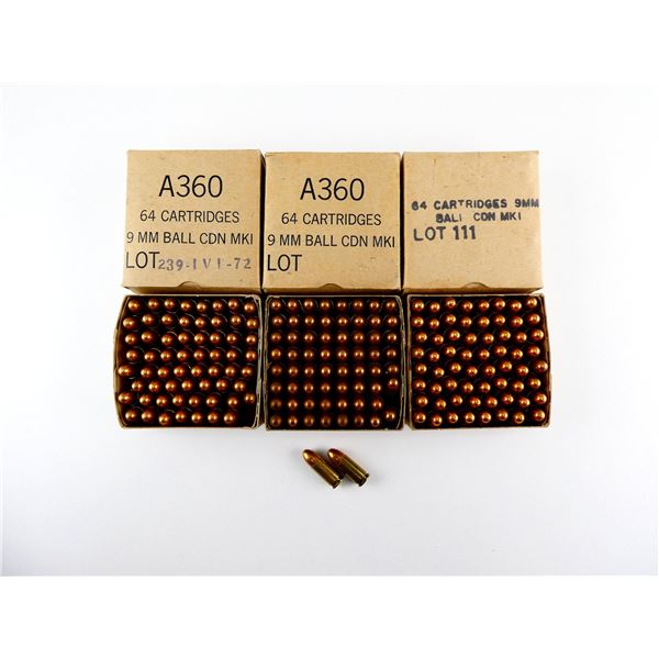 CANADIAN MILITARY 9MM LUGER AMMO LOT