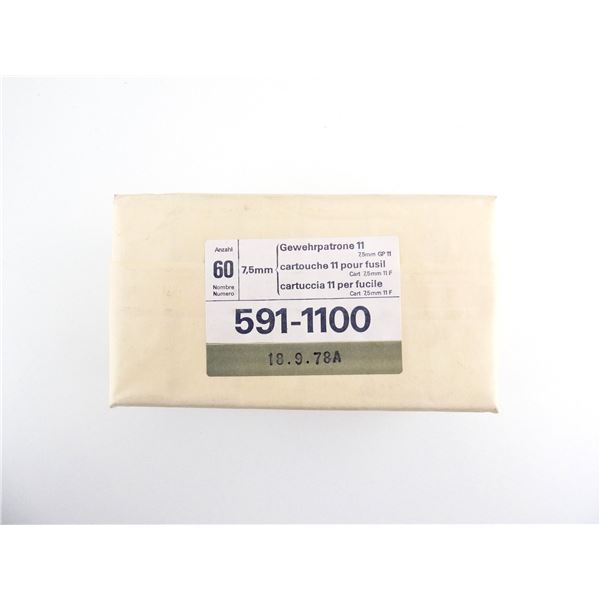 SWISS MILITARY 7.5X55 SWISS AMMO LOT