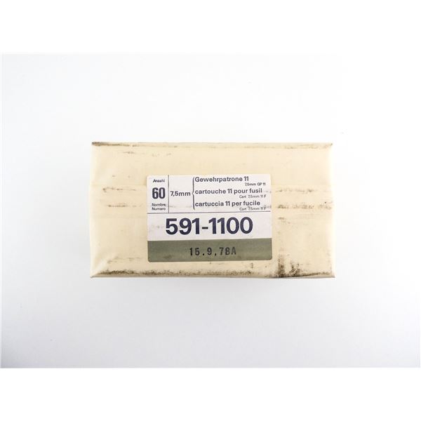 SWISS MILITARY 7.5X55 SWISS AMMO LOT