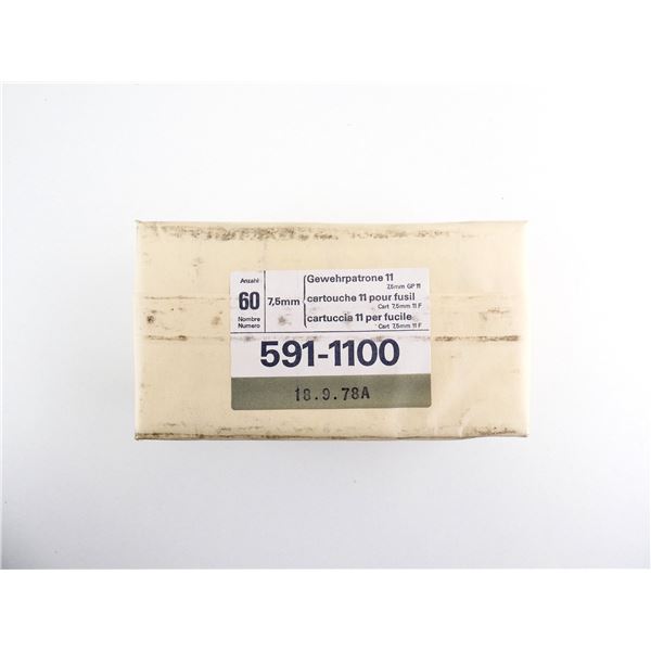 SWISS MILITARY 7.5X55 SWISS AMMO LOT