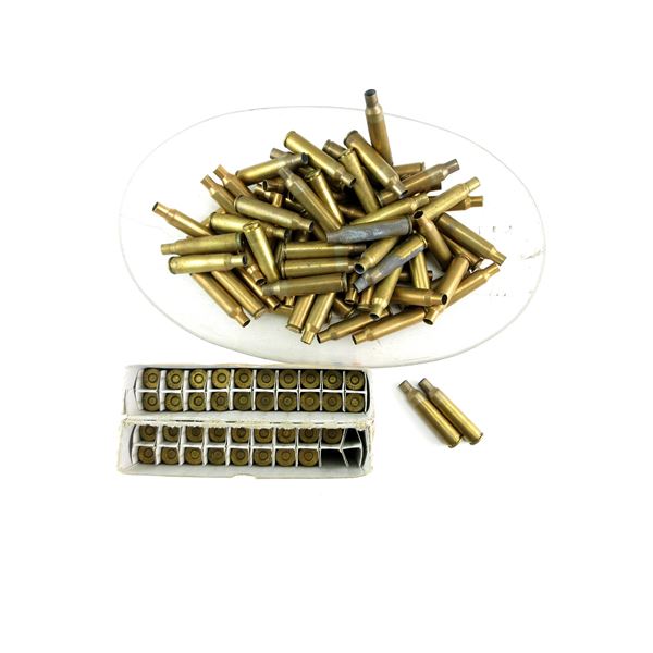 PRIMED AND NON-PRIMED ASSORTED 6.5X55 SWISS BRASS CASES LOT