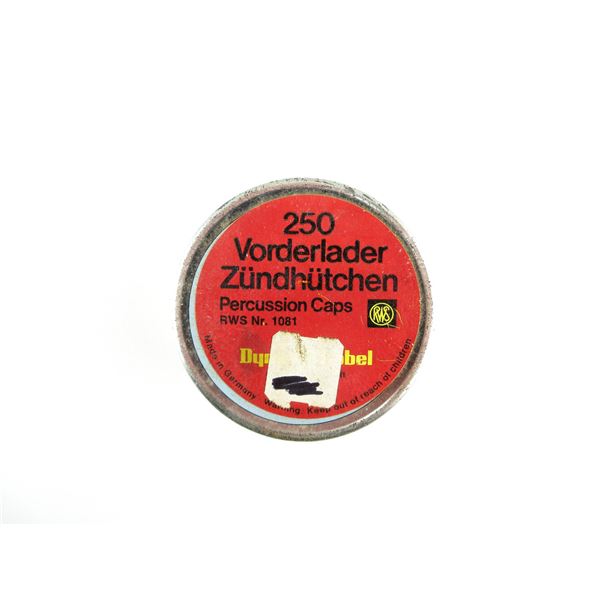 RWS NO. 1081 PERCUSSION CAPS LOT