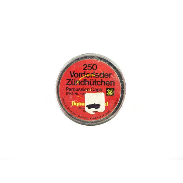 RWS NO. 1081 PERCUSSION CAPS LOT