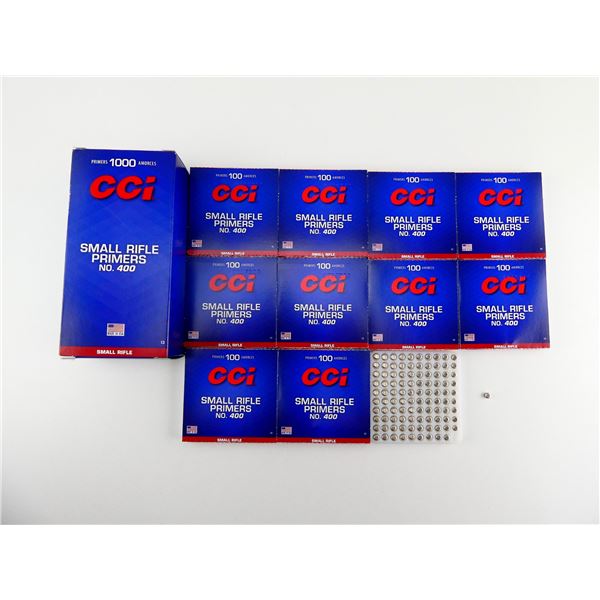 CCI NO. 400 SMALL RIFLE PRIMERS LOT