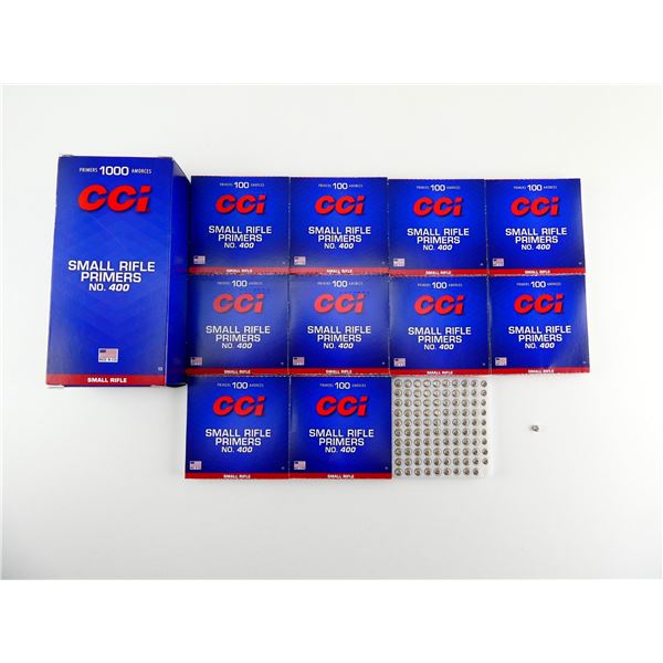 CCI NO. 400 SMALL RIFLE PRIMERS LOT