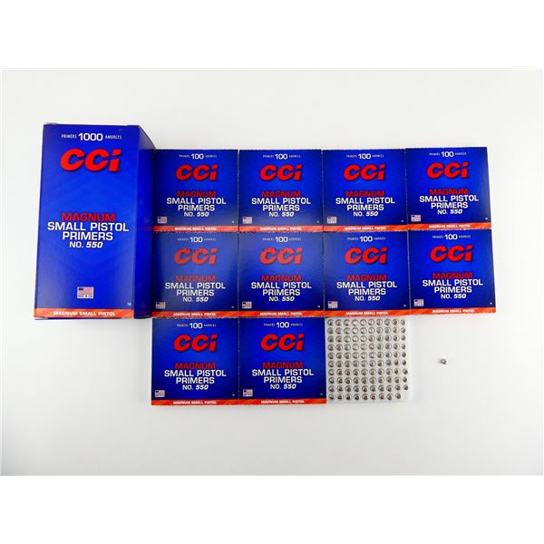 CCI NO. 550 MAGNUM SMALL PISTOL PRIMERS LOT