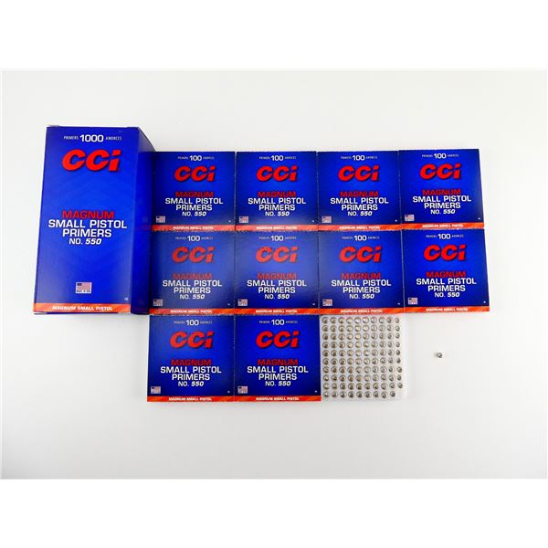 CCI NO. 550 MAGNUM SMALL PISTOL PRIMERS LOT