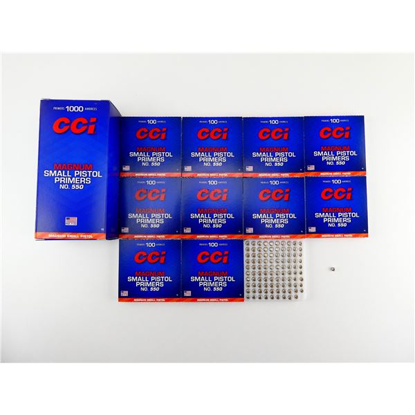 CCI NO. 550 MAGNUM SMALL PISTOL PRIMERS LOT