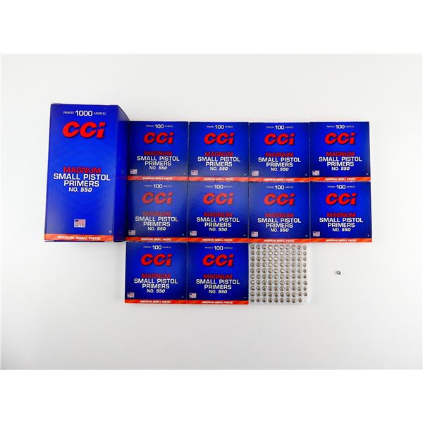 CCI NO. 550 MAGNUM SMALL PISTOL PRIMERS LOT