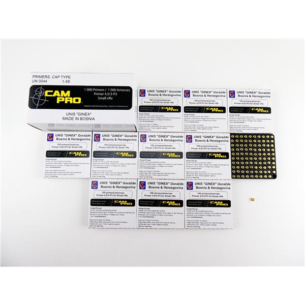 CAM PRO NO 4,5/3-P3 SMALL RIFLE PRIMERS LOT