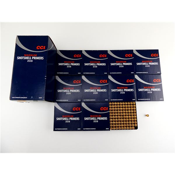 CCI NO. 209 MAGNUM SHOT SHELL PRIMERS LOT