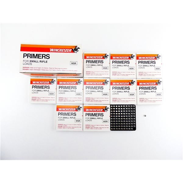 WINCHESTER NO. WSR SMALL RIFLE PRIMERS LOT
