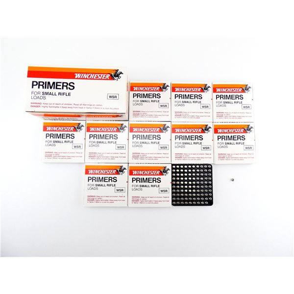 WINCHESTER NO. WSR SMALL RIFLE PRIMERS LOT