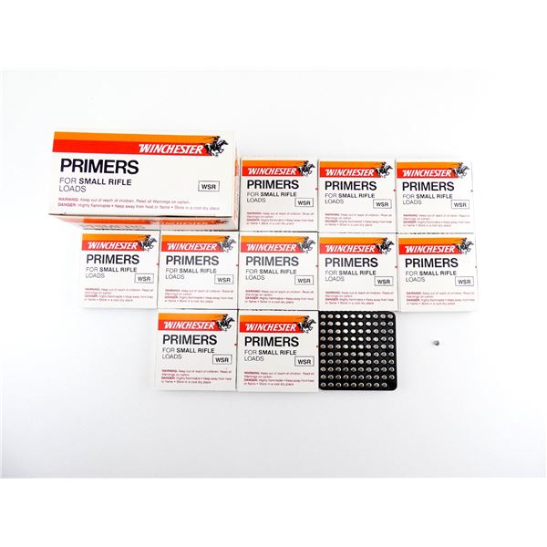 WINCHESTER NO. WSR SMALL RIFLE PRIMERS LOT