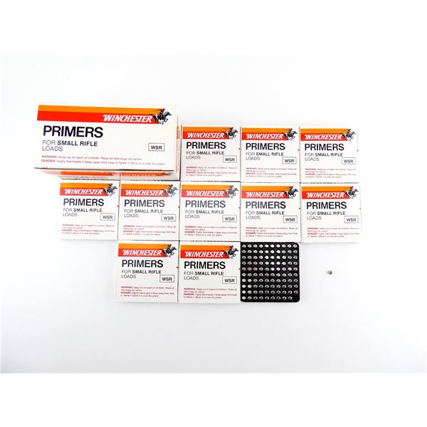 WINCHESTER NO. WSR SMALL RIFLE PRIMERS LOT