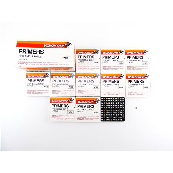 WINCHESTER NO. WSR SMALL RIFLE PRIMERS LOT