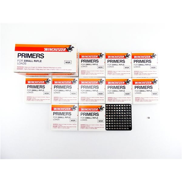 WINCHESTER NO. WSR SMALL RIFLE PRIMERS LOT