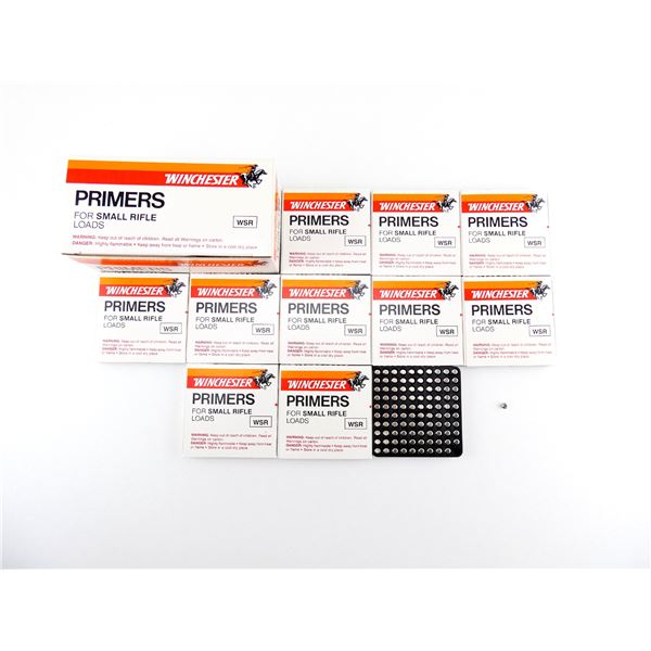 WINCHESTER NO. WSR SMALL RIFLE PRIMERS LOT
