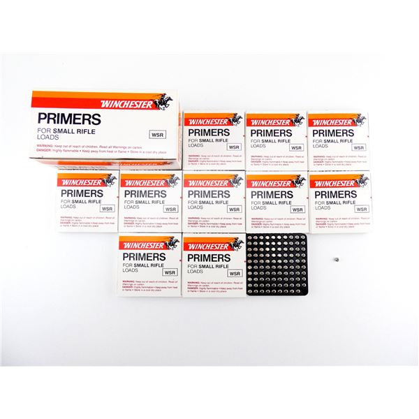WINCHESTER NO. WSR SMALL RIFLE PRIMERS LOT