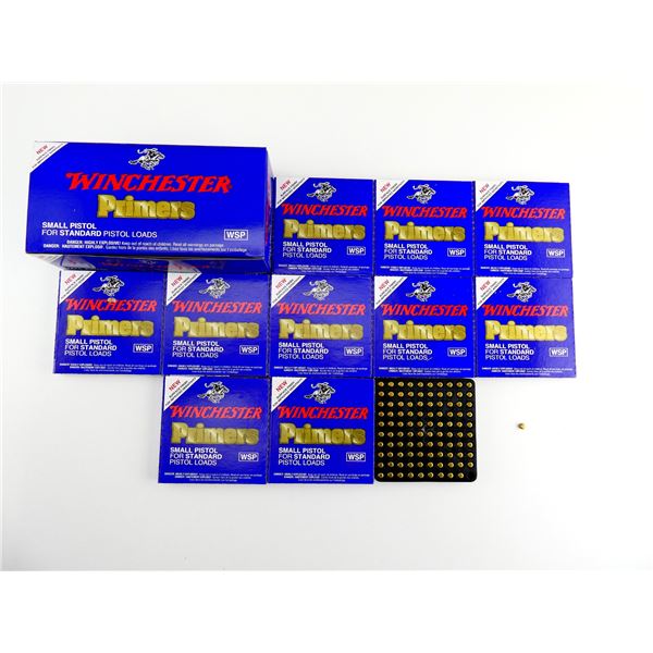WINCHESTER NO. WSP SMALL PISTOL PRIMERS LOT