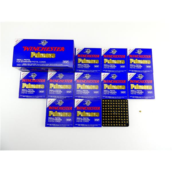 WINCHESTER NO. WSP SMALL PISTOL PRIMERS LOT